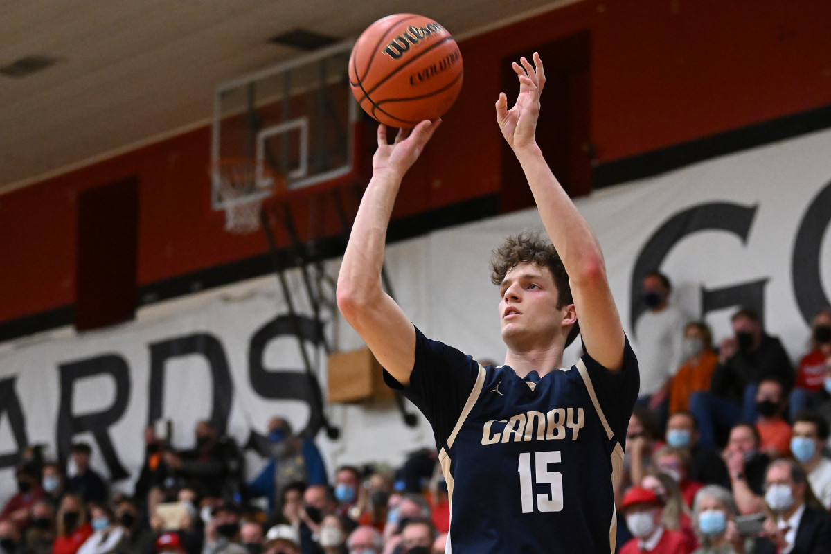 Lincoln Canby boys basketball Leon Neuschwander 85